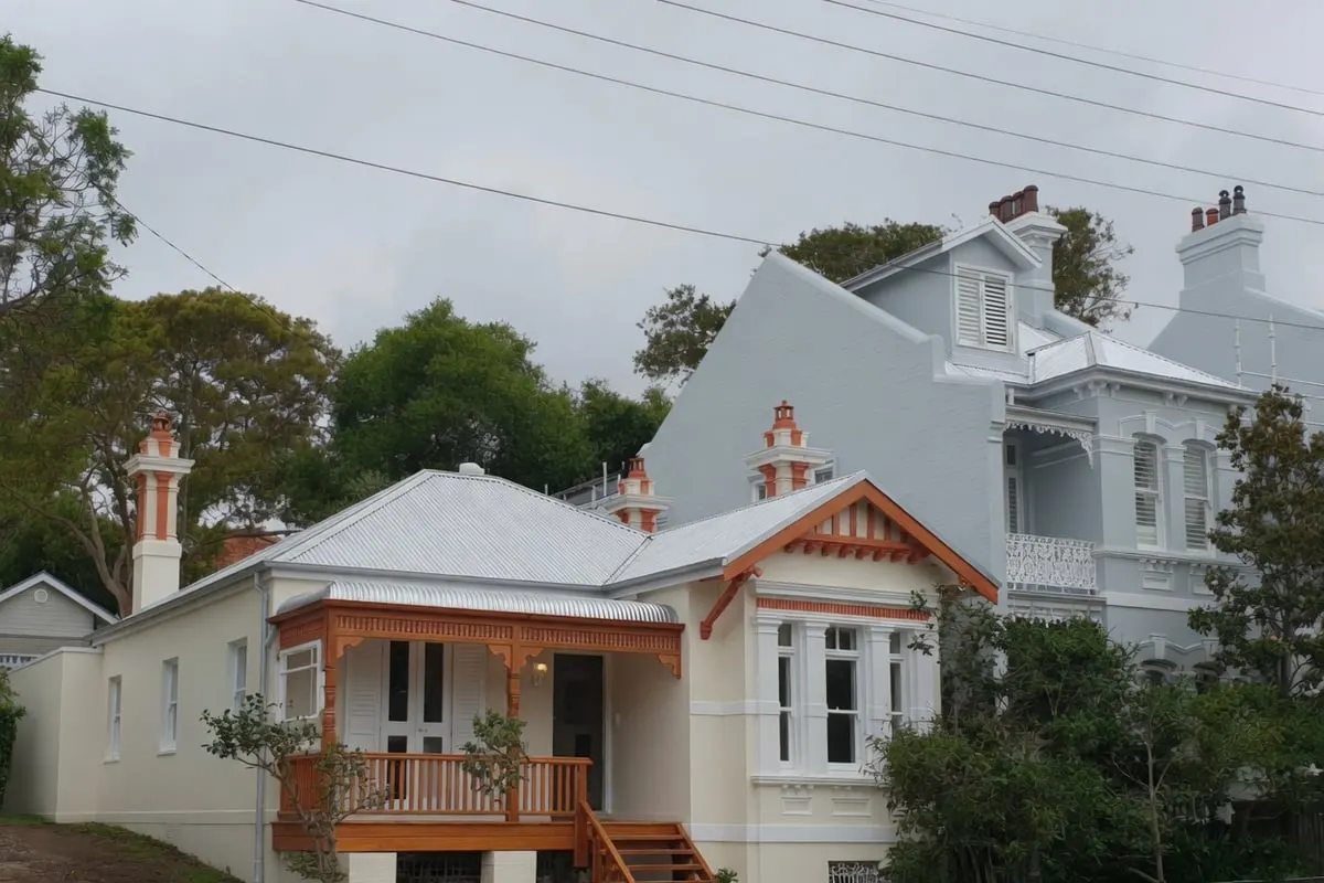 Iron-Lace Terrace Frontage — after