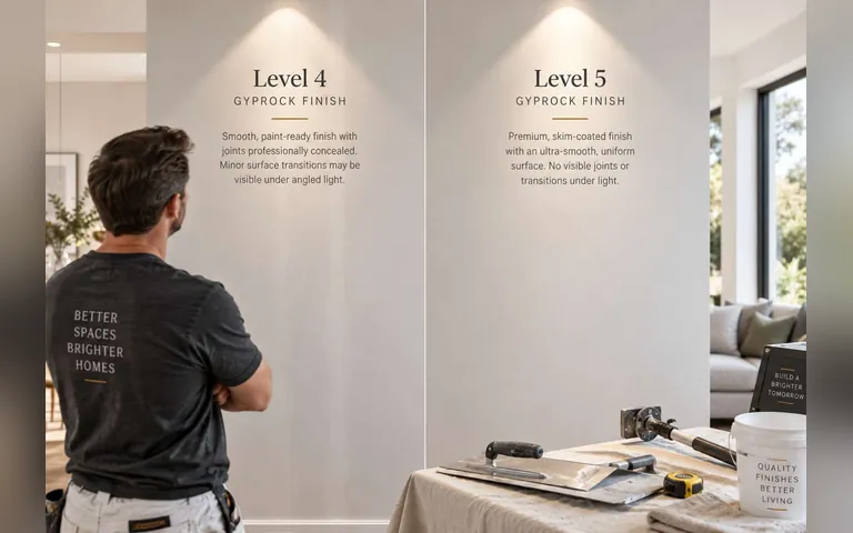 Level 4 vs Level 5 Gyprock Finish: Which Do You Need for Your Home?